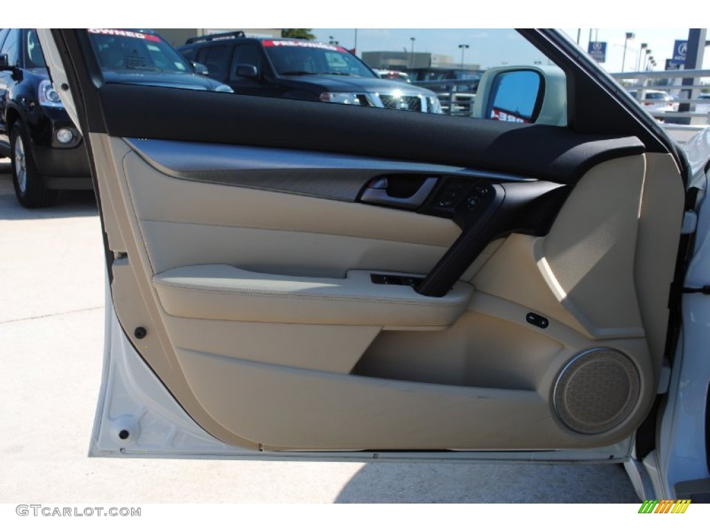 2010 Acura TL 3.5 Technology Taupe Door Panel Photo #55377711