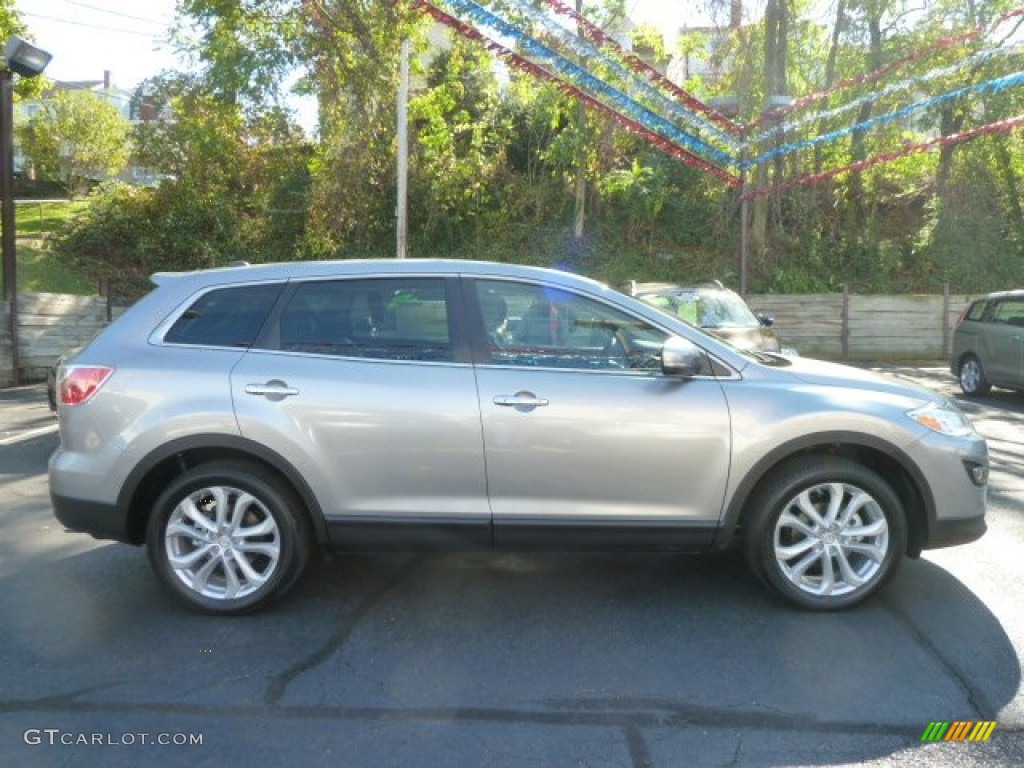Liquid Silver Meatllic 2012 Mazda CX-9 Grand Touring AWD Exterior Photo #55377945