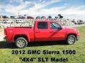 2012 Fire Red GMC Sierra 1500 SLT Crew Cab 4x4  photo #1
