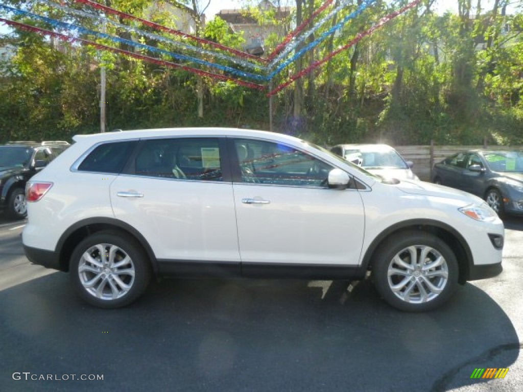 2012 CX-9 Touring AWD - Crystal White Pearl Mica / Sand photo #6