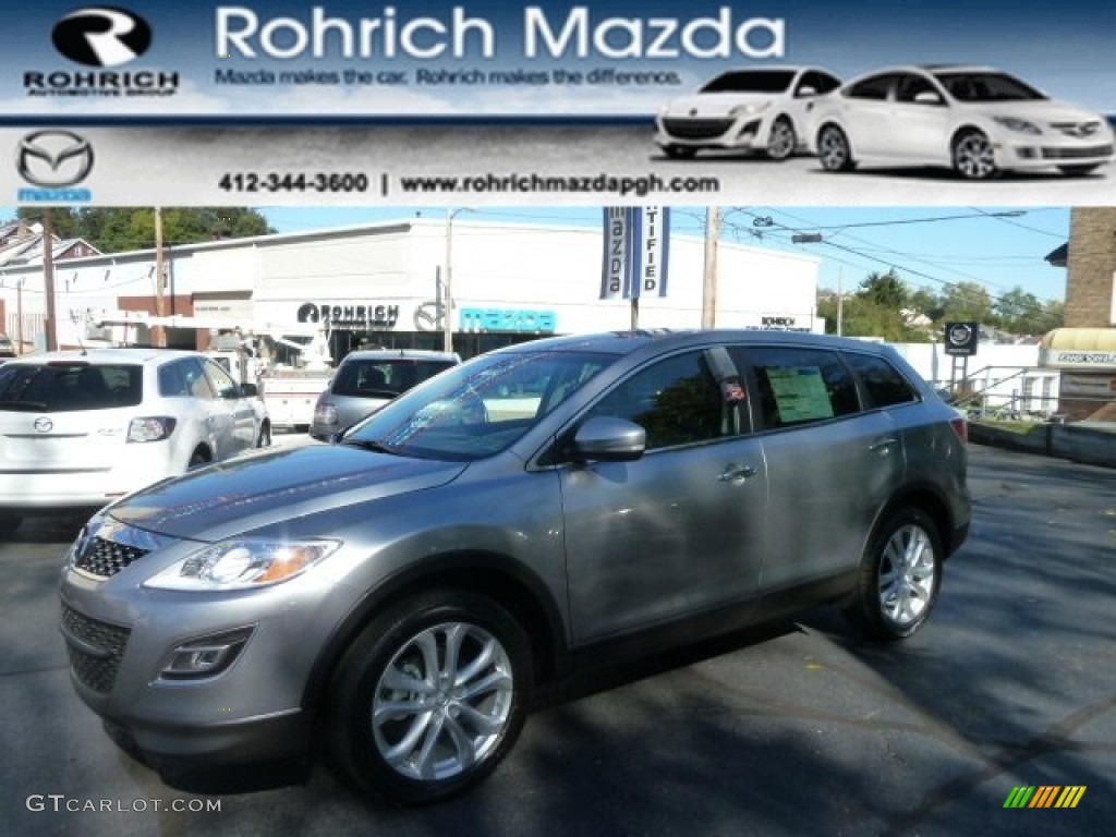 2012 CX-9 Grand Touring AWD - Liquid Silver Meatllic / Black photo #1