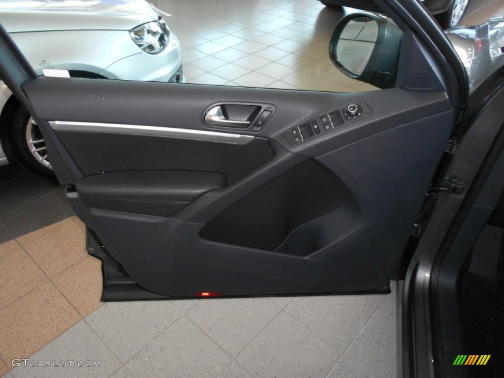 2012 Volkswagen Tiguan SEL Black Door Panel Photo #55378809