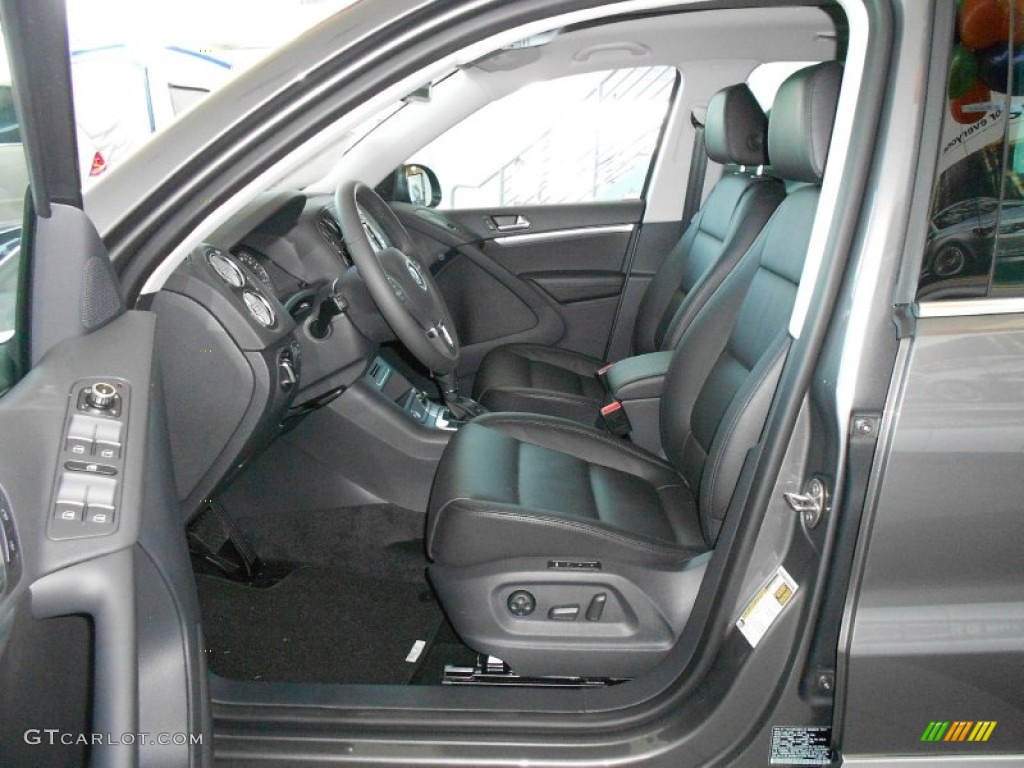 Black Interior 2012 Volkswagen Tiguan SEL Photo #55378821