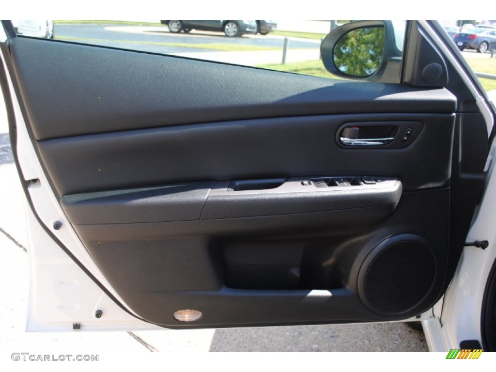 2009 Mazda MAZDA6 i Grand Touring Black Door Panel Photo #55378848