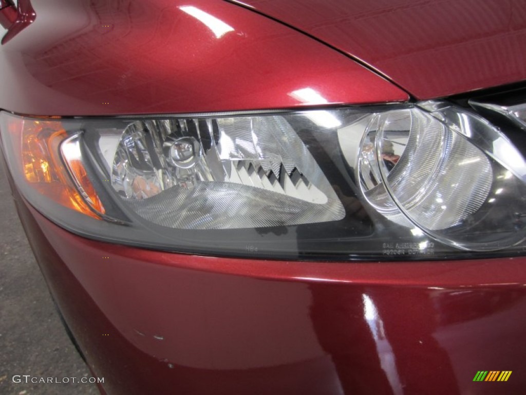 2007 Civic EX Sedan - Tango Red Pearl / Ivory photo #5