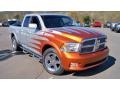 2010 Bright Silver Metallic Dodge Ram 1500 Laramie Quad Cab 4x4  photo #3