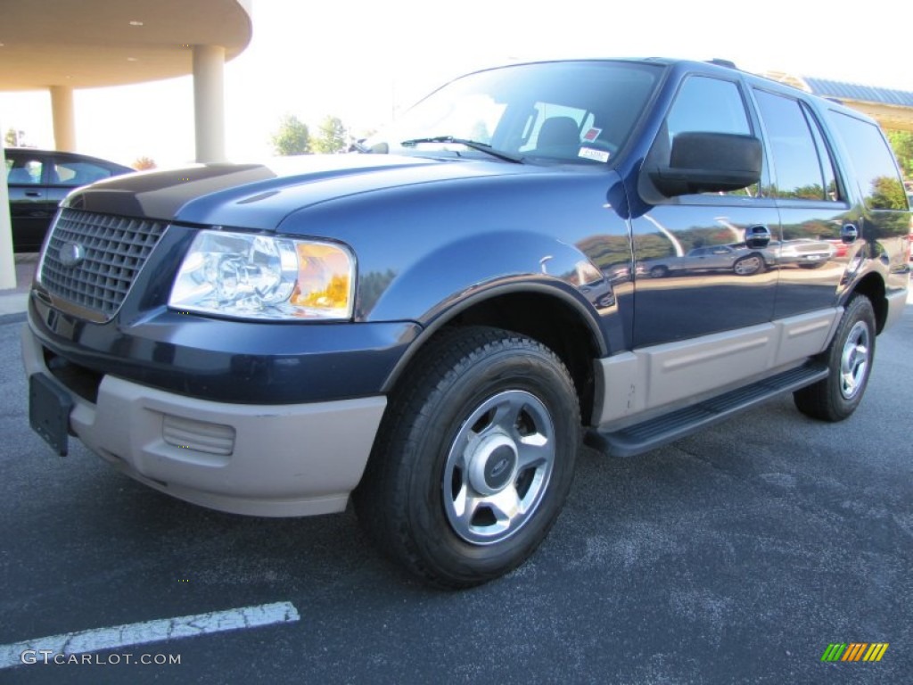 2003 Expedition XLT - Medium Wedgewood Blue Metallic / Medium Parchment photo #1