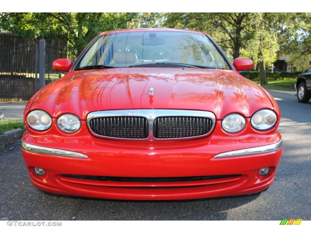 2002 X-Type 3.0 - Phoenix Red / Sand photo #2