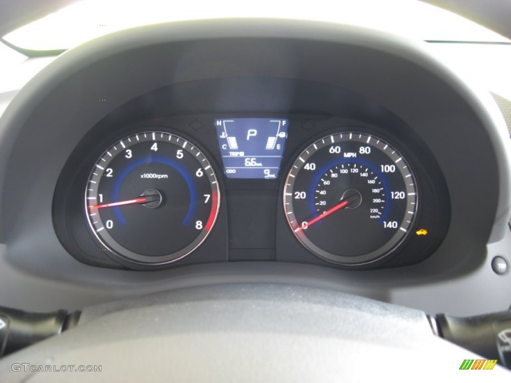 2012 Hyundai Accent GS 5 Door Gauges Photo #55383051