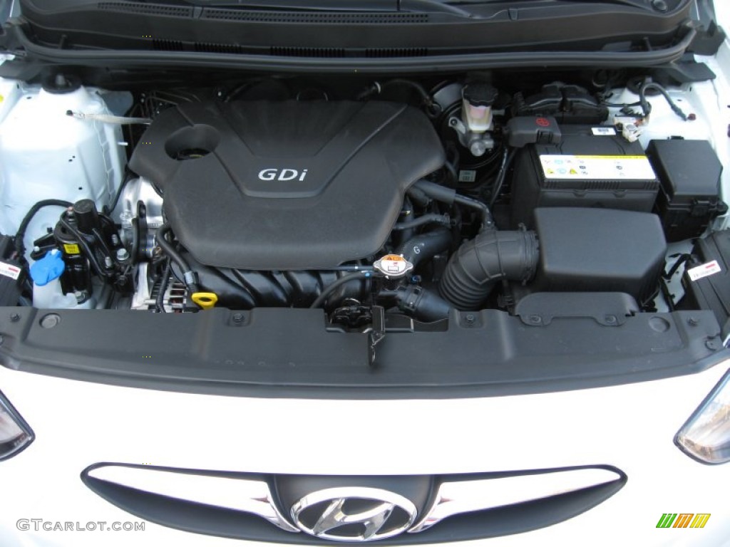 2012 Hyundai Accent SE 5 Door 1.6 Liter GDI DOHC 16-Valve D-CVVT 4 Cylinder Engine Photo #55383138