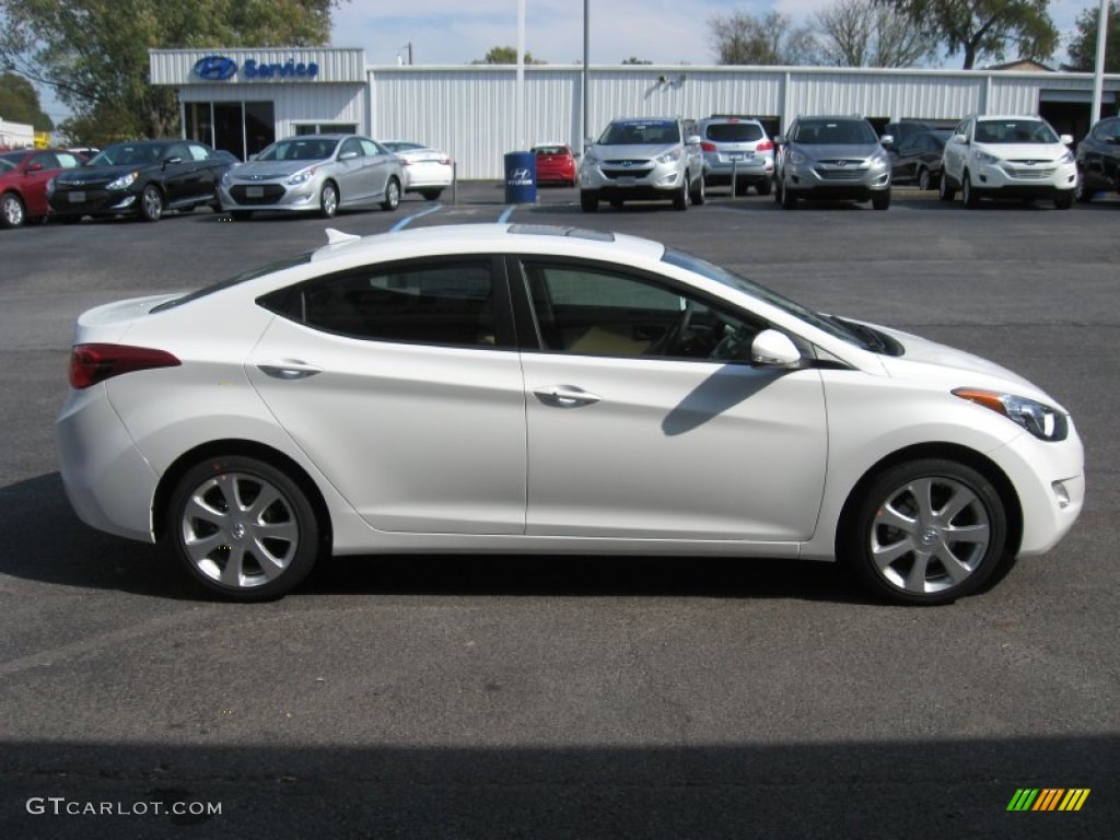 Shimmering White 2012 Hyundai Elantra Limited Exterior Photo #55383354