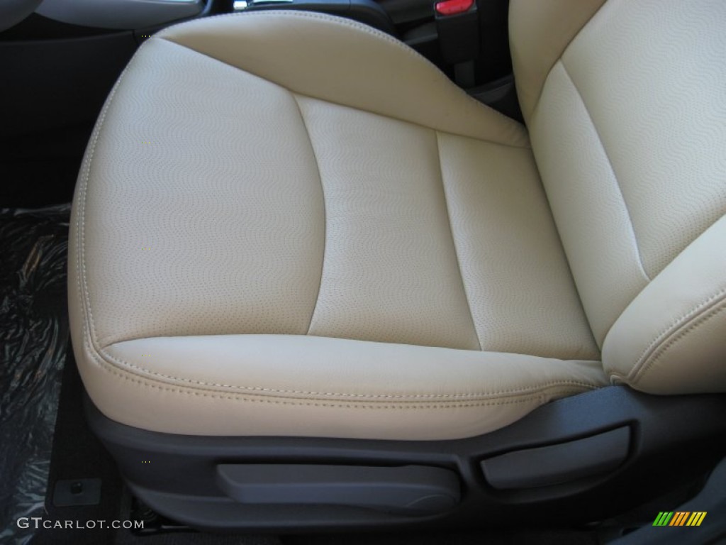 2012 Elantra Limited - Shimmering White / Beige photo #14
