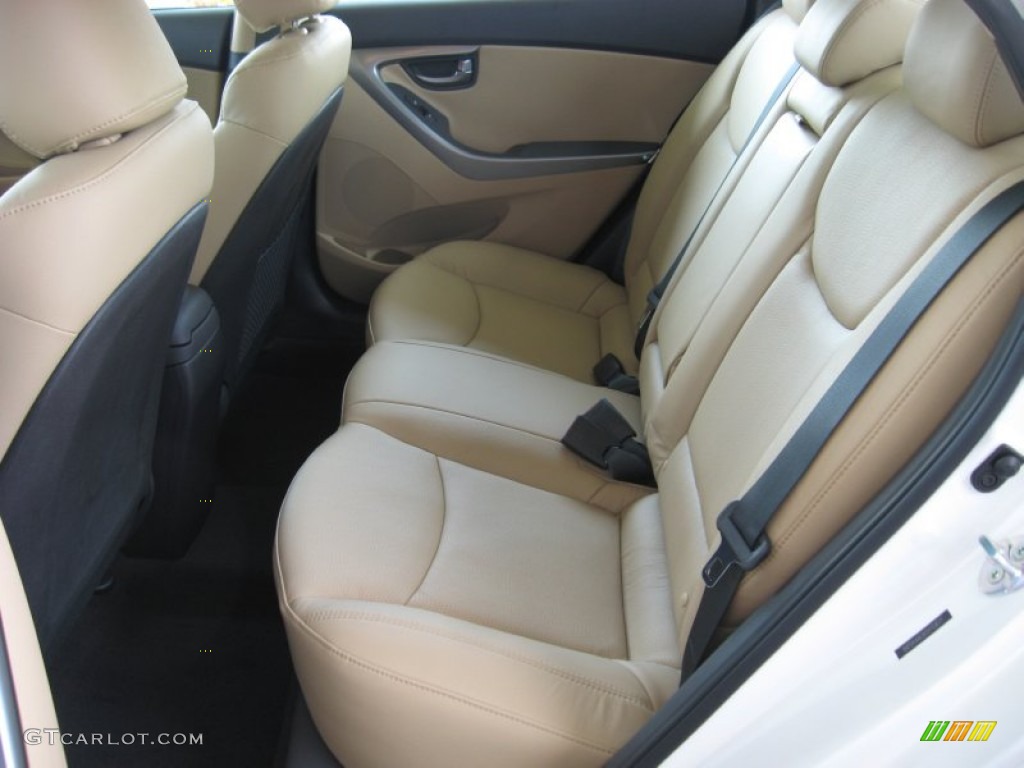 Beige Interior 2012 Hyundai Elantra Limited Photo #55383452
