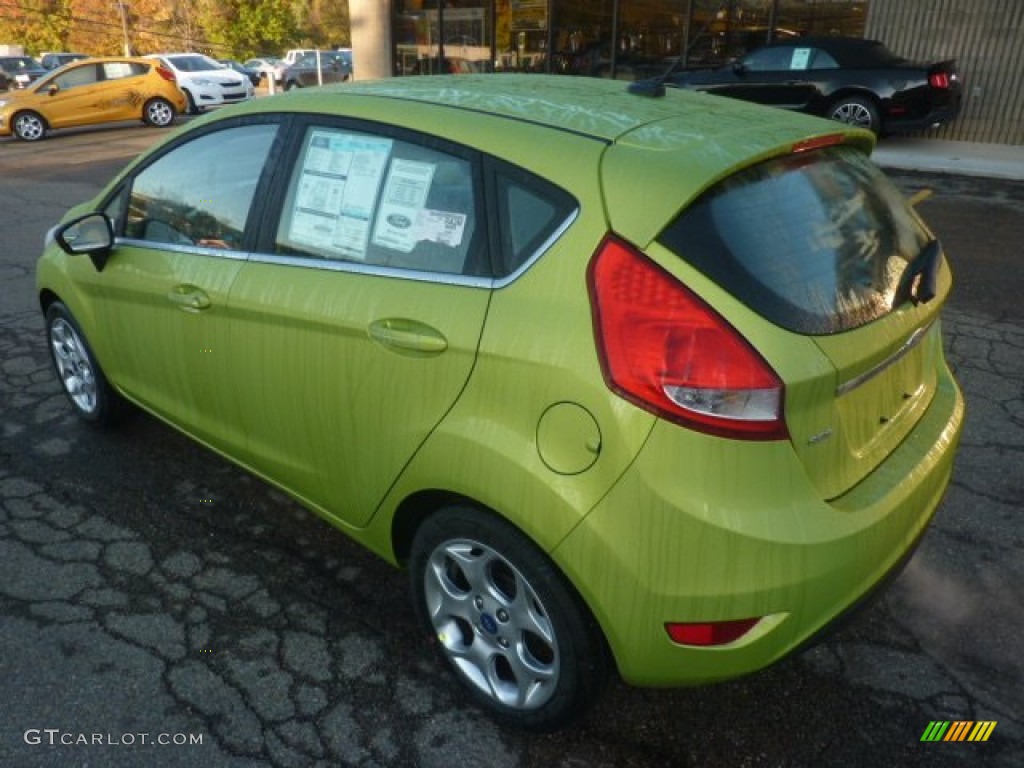 Lime Squeeze Metallic 2012 Ford Fiesta SES Hatchback Exterior Photo #55384047