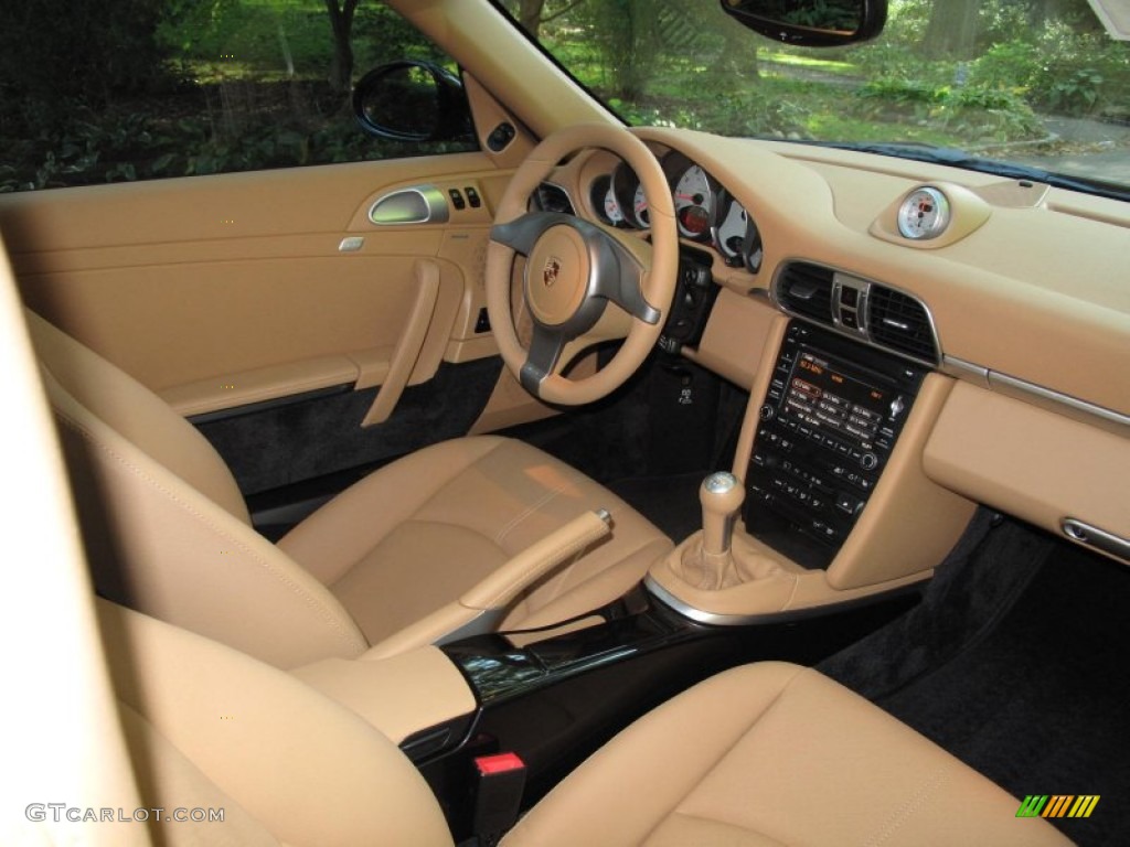 Sand Beige Interior 2010 Porsche 911 Carrera 4S Coupe Photo #55384338