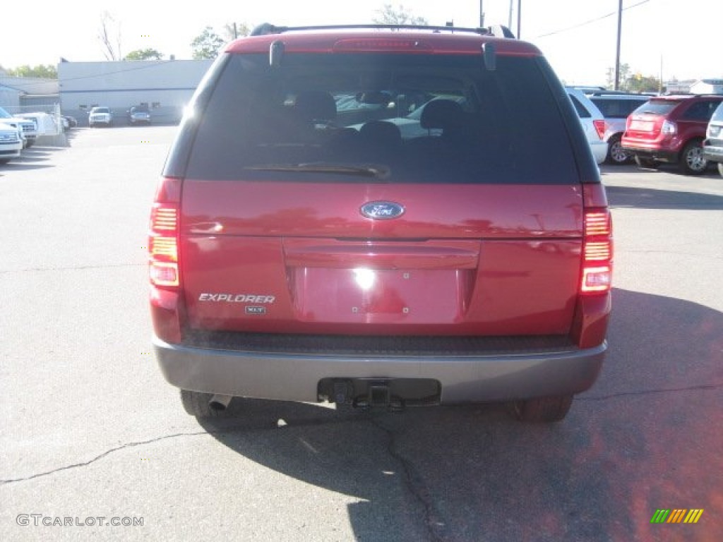 2003 Explorer XLT 4x4 - Redfire Metallic / Midnight Gray photo #7