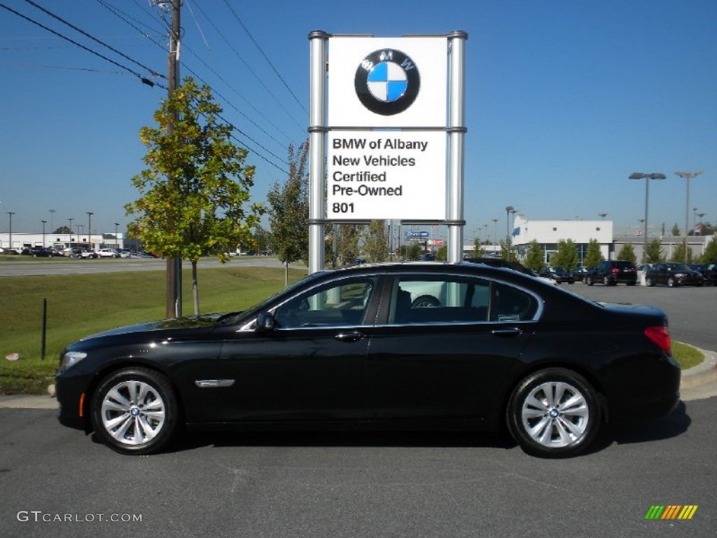 2012 7 Series 740Li Sedan - Black Sapphire Metallic / Black photo #1