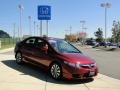 2010 Tango Red Pearl Honda Civic EX Sedan  photo #2