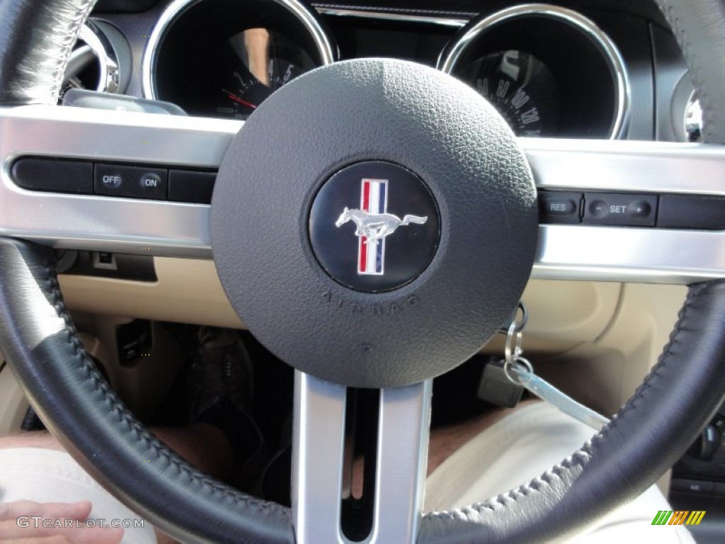 2007 Mustang GT Premium Coupe - Performance White / Black/Parchment photo #44