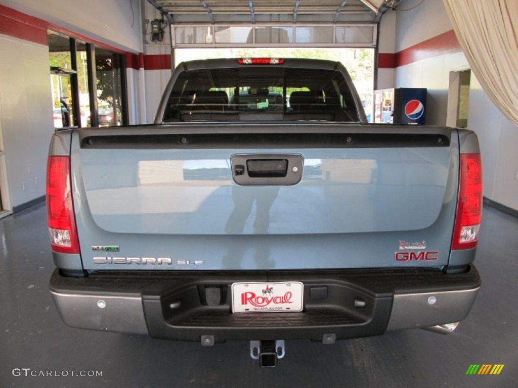 2012 Sierra 1500 SLE Crew Cab - Stealth Gray Metallic / Ebony photo #3