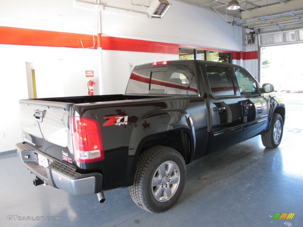 2012 Sierra 1500 SLT Crew Cab 4x4 - Onyx Black / Ebony photo #4