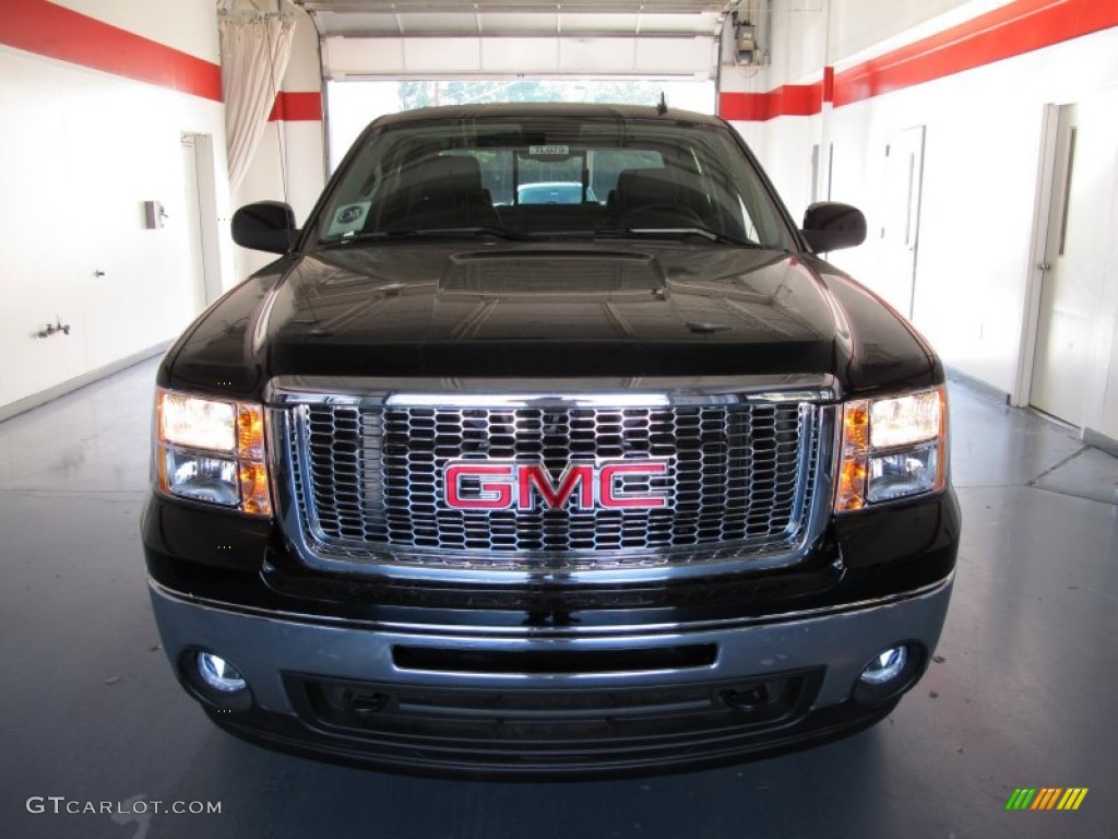 2012 Sierra 1500 SLT Crew Cab 4x4 - Onyx Black / Ebony photo #6
