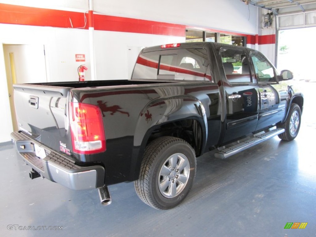 2012 Sierra 1500 SLE Crew Cab - Onyx Black / Ebony photo #4