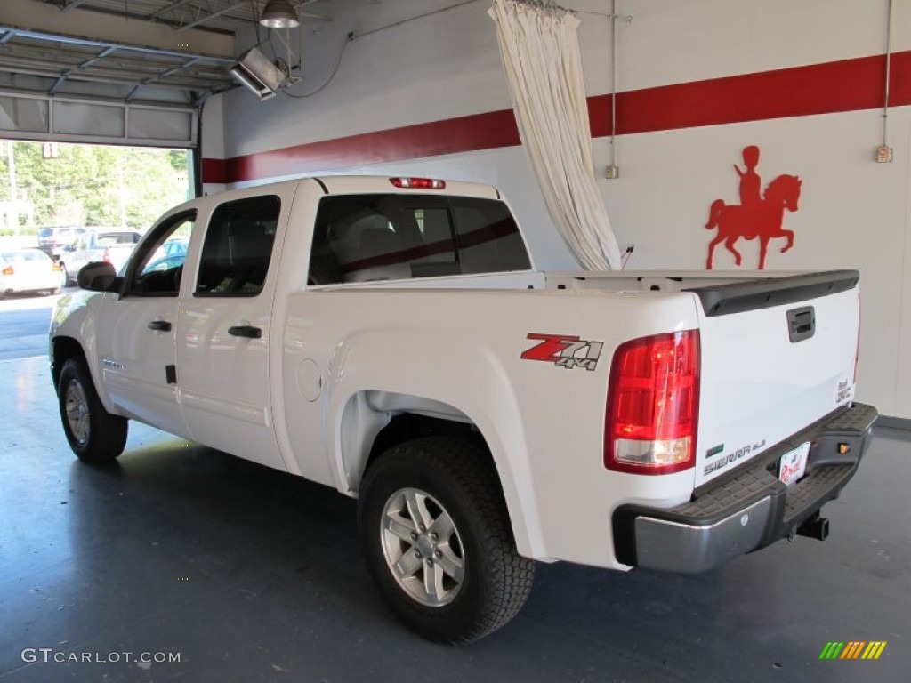 2012 Sierra 1500 SLE Crew Cab 4x4 - Summit White / Dark Titanium/Light Titanium photo #2