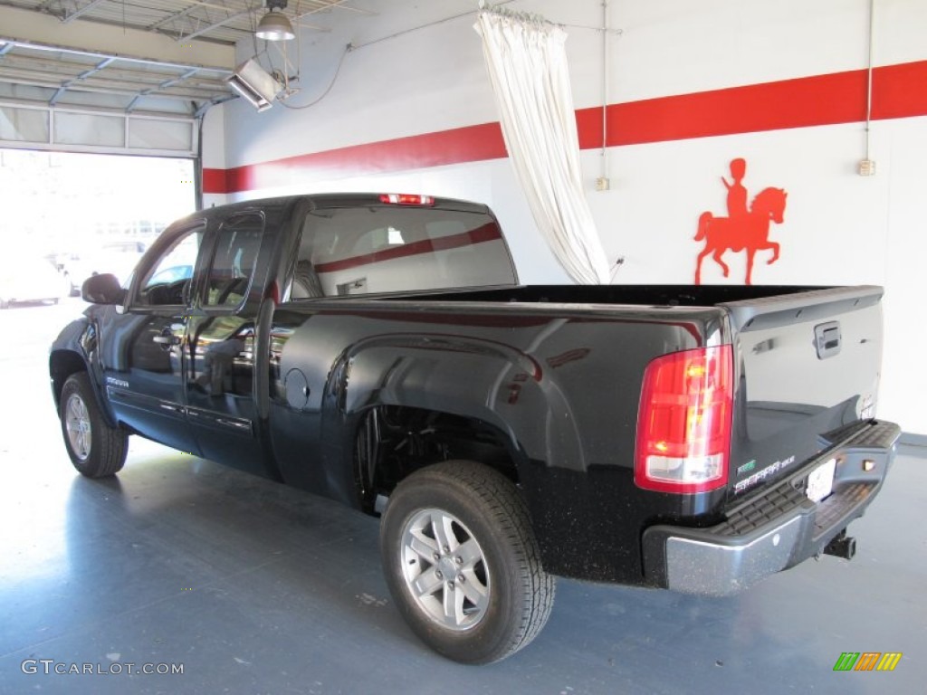 2012 Sierra 1500 SLE Extended Cab - Onyx Black / Dark Titanium/Light Titanium photo #2