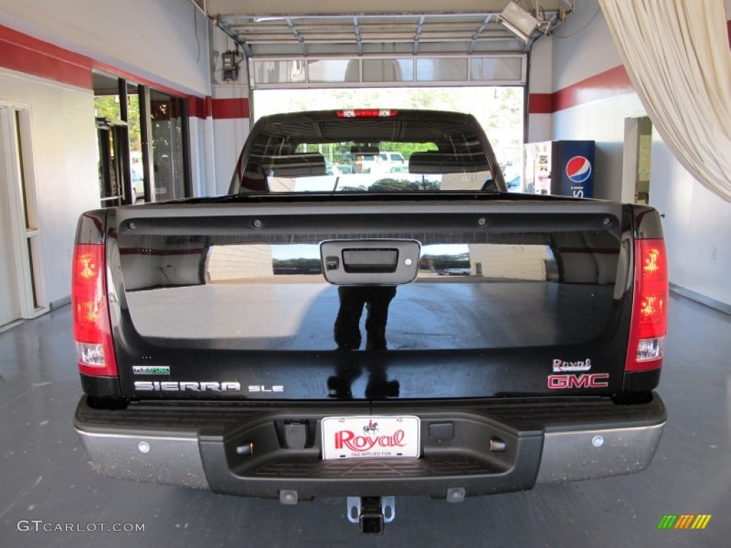 2012 Sierra 1500 SLE Extended Cab - Onyx Black / Dark Titanium/Light Titanium photo #3