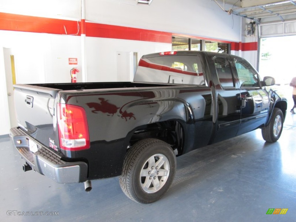 2012 Sierra 1500 SLE Extended Cab - Onyx Black / Dark Titanium/Light Titanium photo #4