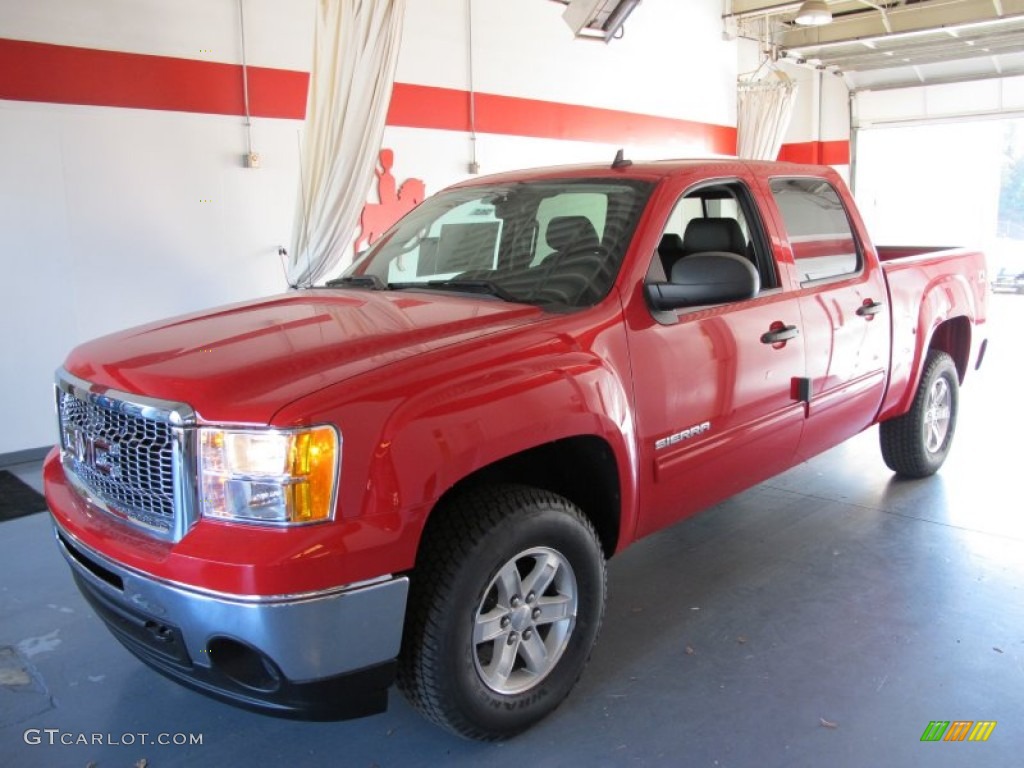 2012 Sierra 1500 SLE Crew Cab 4x4 - Fire Red / Ebony photo #1