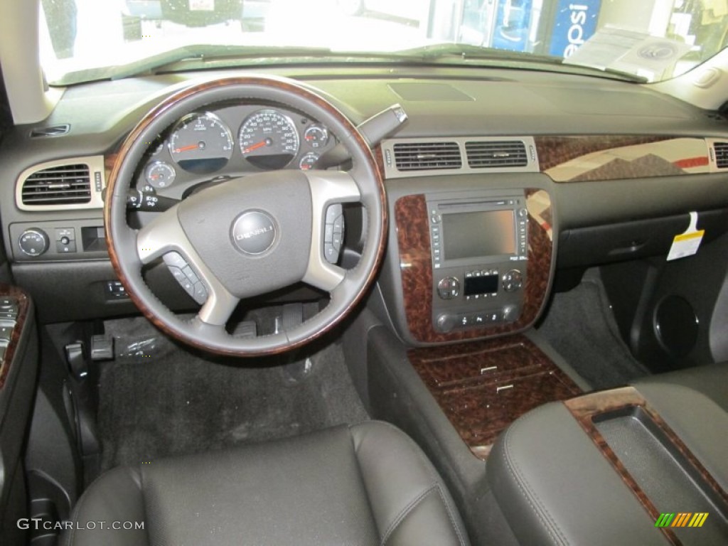 2012 GMC Sierra 1500 Denali Crew Cab 4x4 Ebony Dashboard Photo #55392799