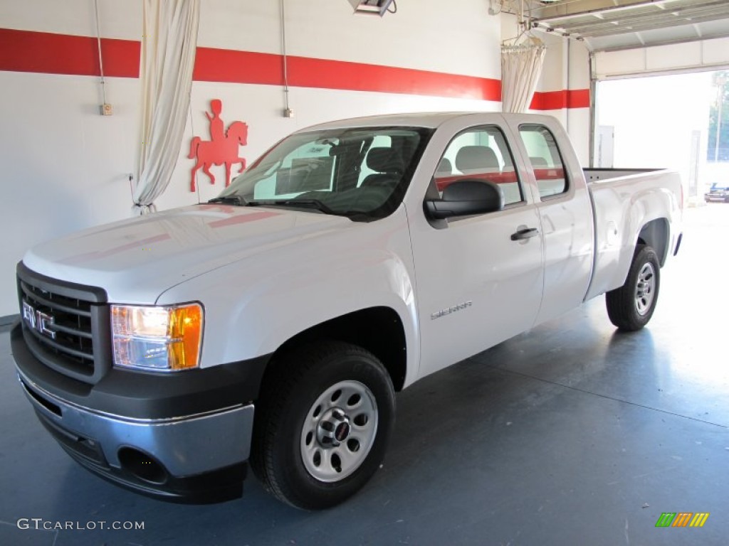 2012 Sierra 1500 Extended Cab - Summit White / Dark Titanium photo #1