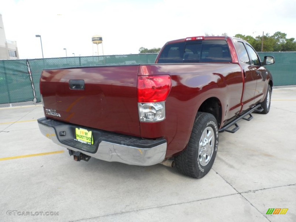 2007 Tundra SR5 Double Cab - Salsa Red Pearl / Beige photo #3