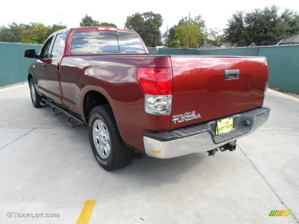 2007 Tundra SR5 Double Cab - Salsa Red Pearl / Beige photo #5