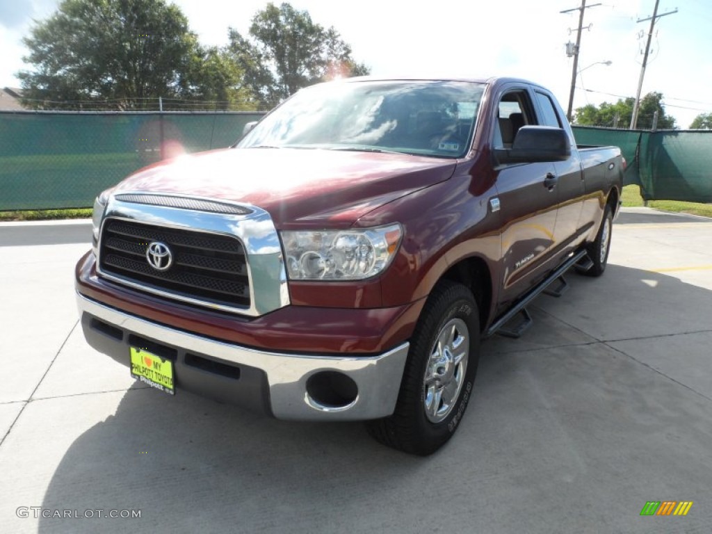 2007 Tundra SR5 Double Cab - Salsa Red Pearl / Beige photo #7