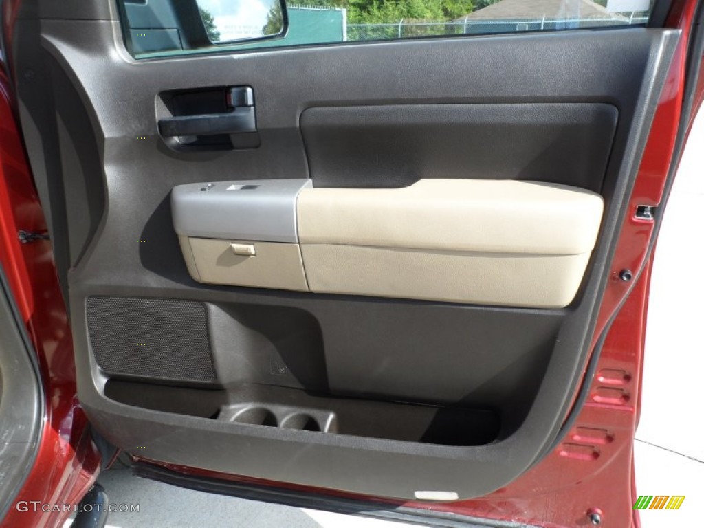 2007 Tundra SR5 Double Cab - Salsa Red Pearl / Beige photo #27