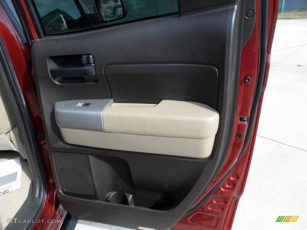 2007 Tundra SR5 Double Cab - Salsa Red Pearl / Beige photo #30