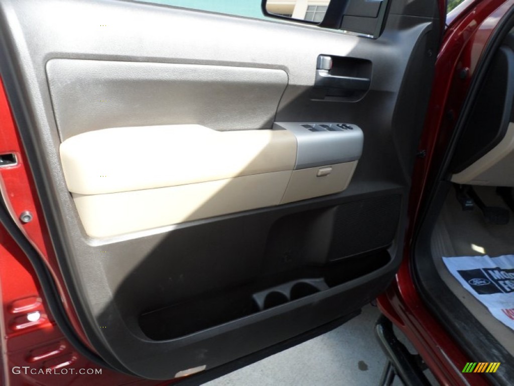 2007 Tundra SR5 Double Cab - Salsa Red Pearl / Beige photo #34