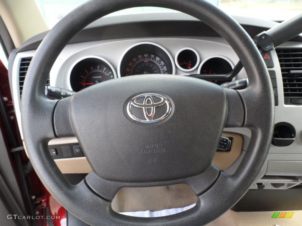 2007 Tundra SR5 Double Cab - Salsa Red Pearl / Beige photo #43