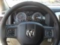 Light Pebble Beige/Bark Brown Steering Wheel Photo for 2012 Dodge Ram 1500 #55395437