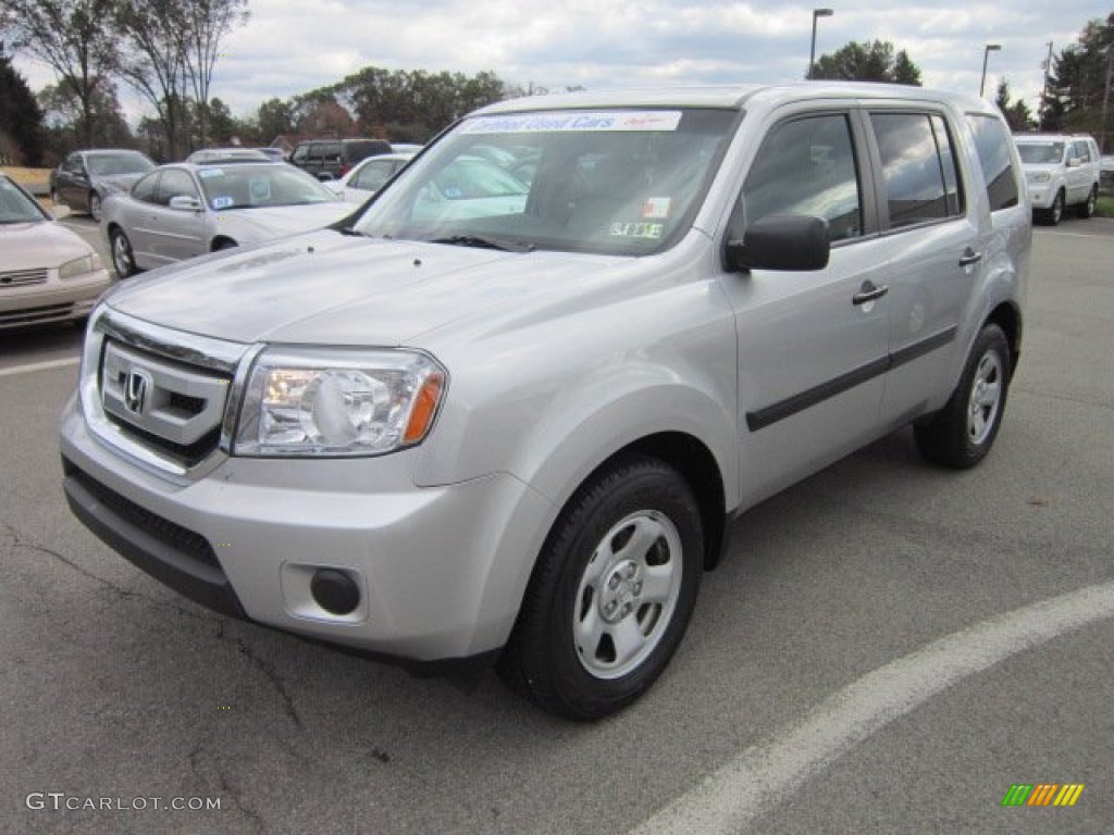 Alabaster Silver Metallic 2011 Honda Pilot LX 4WD Exterior Photo #55395687
