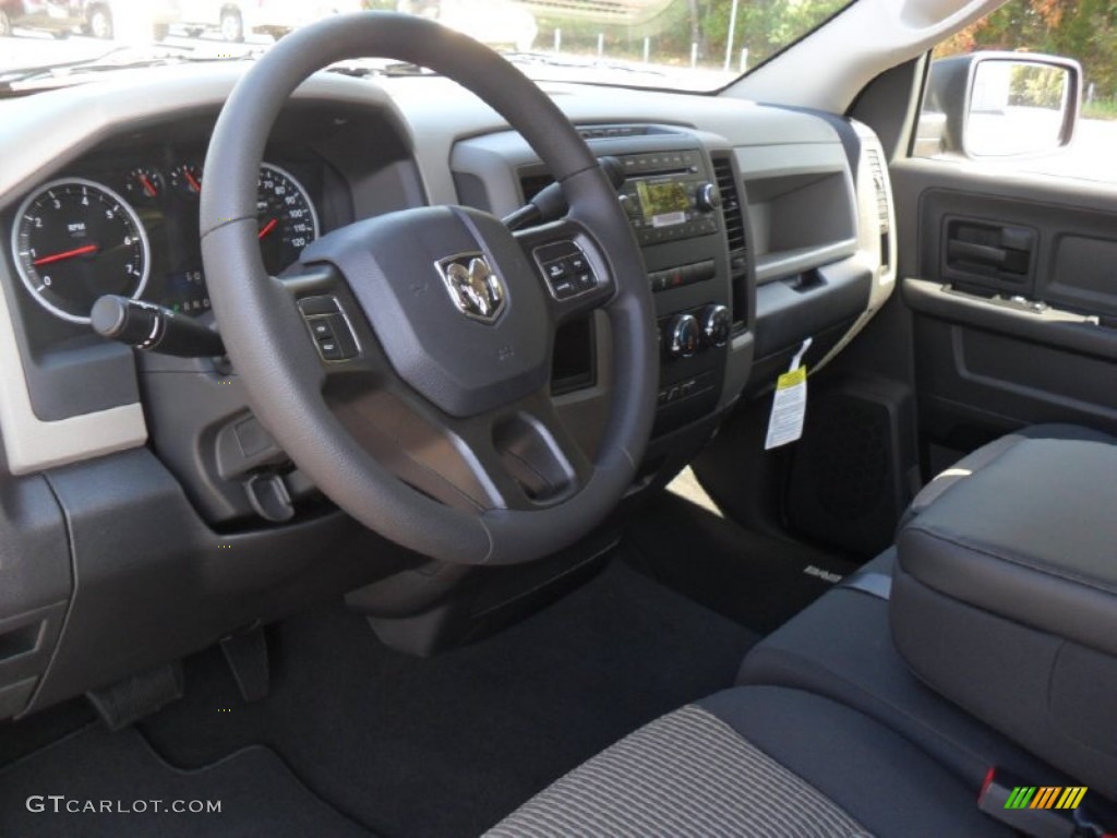 2012 Ram 1500 Express Quad Cab - Black / Dark Slate Gray/Medium Graystone photo #24