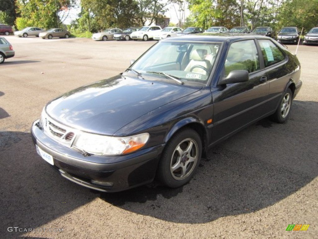 2000 9-3 Coupe - Midnight Blue Metallic / Warm Beige photo #2