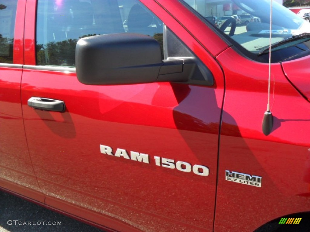2012 Ram 1500 Express Quad Cab - Deep Cherry Red Crystal Pearl / Dark Slate Gray/Medium Graystone photo #21