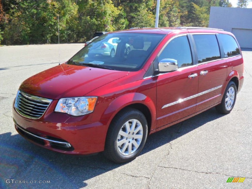 2012 Town & Country Touring - L - Deep Cherry Red Crystal Pearl / Dark Frost Beige/Medium Frost Beige photo #1