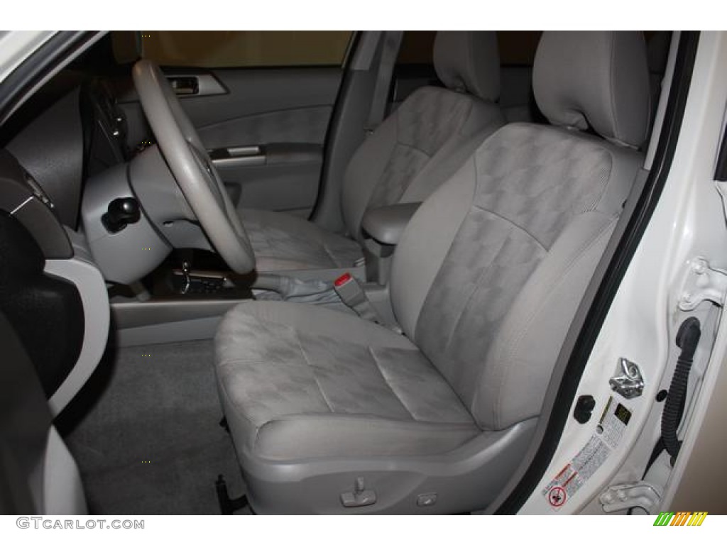 2009 Forester 2.5 X Premium - Satin White Pearl / Platinum photo #11