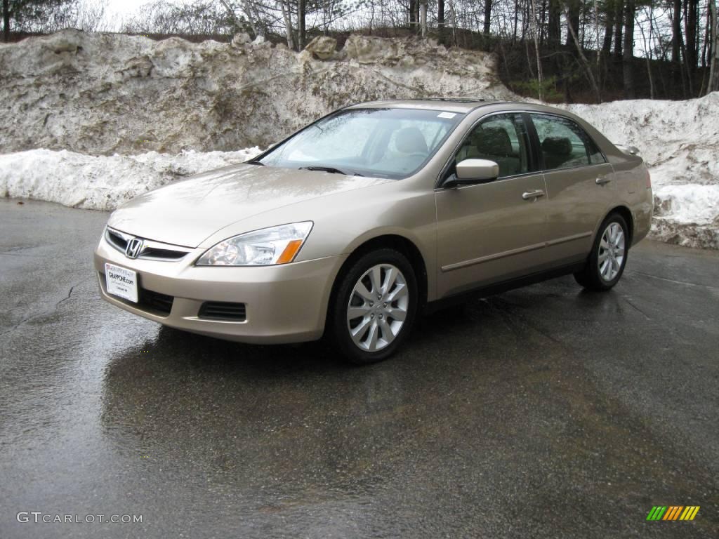2006 Accord LX V6 Sedan - Desert Mist Metallic / Ivory photo #9