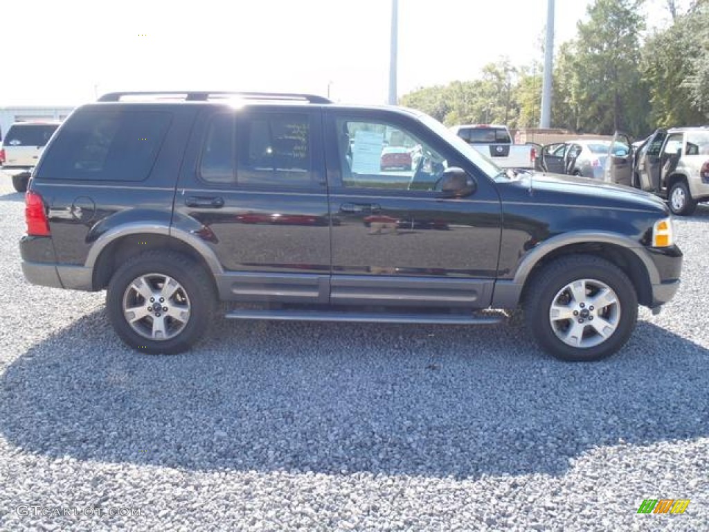 2003 Explorer XLT - Black / Medium Parchment Beige photo #3